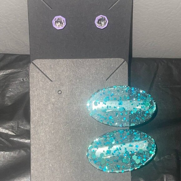 10pc Jewelry bundle hair clips earrings necklace bracelet - Picture 12 of 16